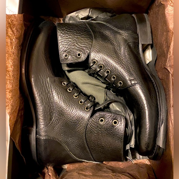 JOHN VARVATOS STAR USA MENS SHOES 10.5 M BAREFOOT DISTRESS LEATHER GRUNGE RETRO John Varvatos | Shoes | John Varvatos Star Usa Brown Leather  main image 3